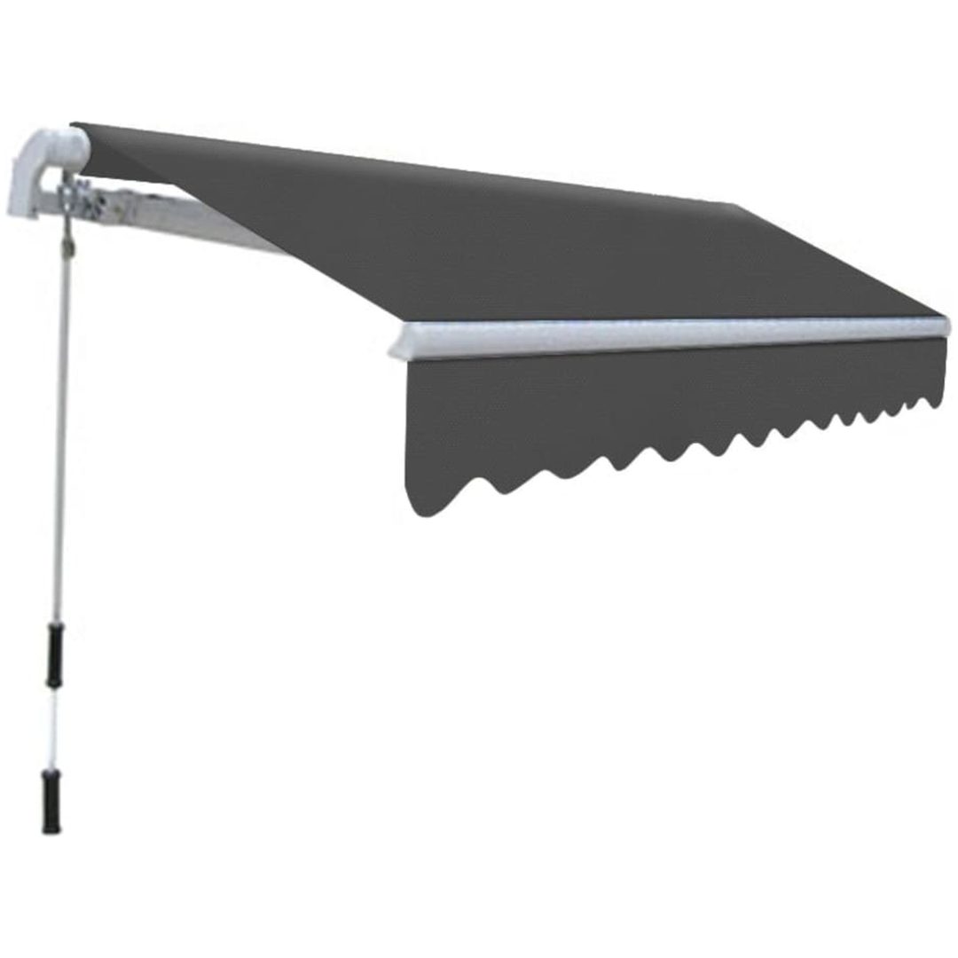 Markis manuellt infällbar 300 cm antracit vidaXL – bild 2