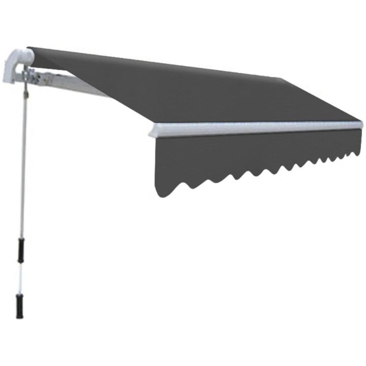 Markis manuellt infällbar 300 cm antracit vidaXL – bild 2