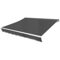 Markis manuellt infällbar 300 cm antracit vidaXL
