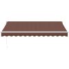 Markis manuellt infällbar 350x250 cm brun vidaXL 350 x 250 cm – miniatyr 3