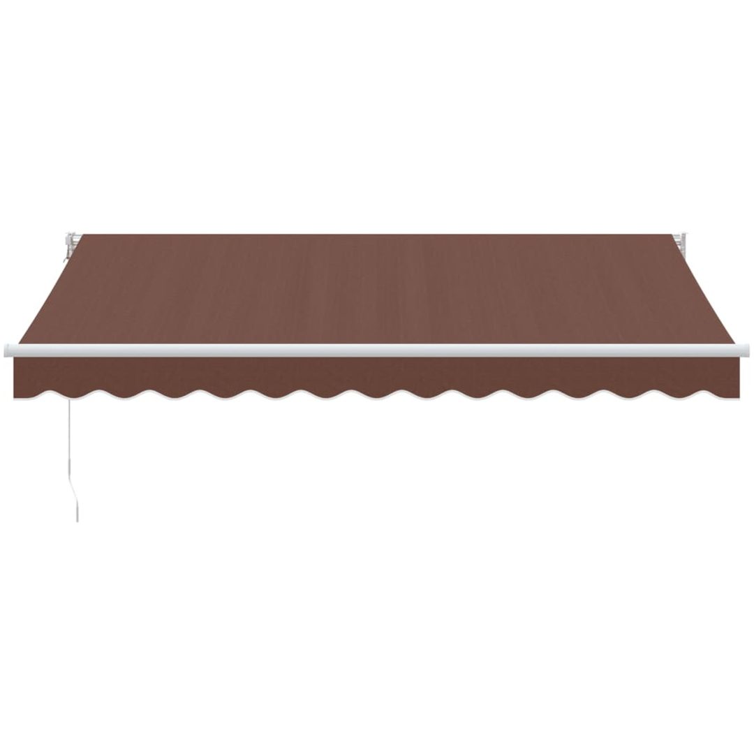 Markis manuellt infällbar 350x250 cm brun vidaXL 350 x 250 cm – bild 3