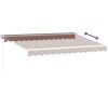 Markis manuellt infällbar 350x250 cm brun vidaXL 350 x 250 cm – miniatyr 5