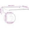 Markis manuellt infällbar 500x300 cm brun vidaXL 300 x 250 cm – miniatyr 12