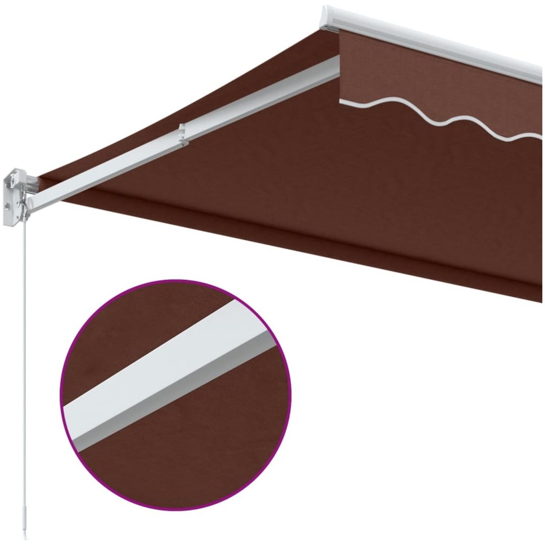 Markis manuellt infällbar 500x300 cm brun vidaXL 300 x 250 cm – bild 7