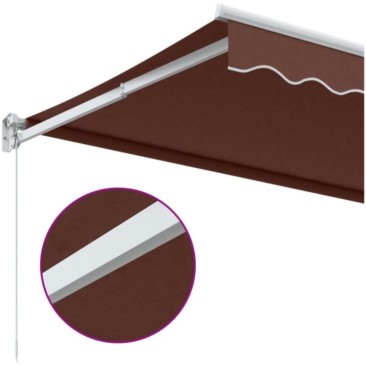 Markis manuellt infällbar 500x300 cm brun vidaXL 300 x 250 cm – bild 7