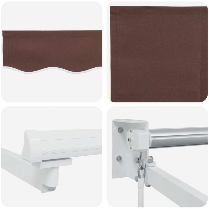 Markis manuellt infällbar 500x300 cm brun vidaXL 300 x 250 cm – bild 9