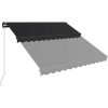 Markis manuellt infällbar antracit vidaXL 300 x 250 cm – miniatyr 3