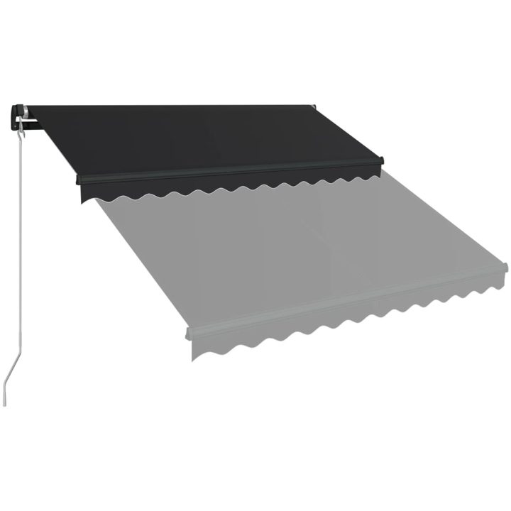 Markis manuellt infällbar antracit vidaXL 300 x 250 cm – bild 3
