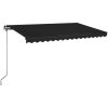 Markis manuellt infällbar antracit vidaXL 400 x 350 cm – miniatyr 2