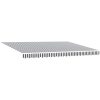 Markis manuellt infällbar antracit&vit 450x300 cm vidaXL – miniatyr 4