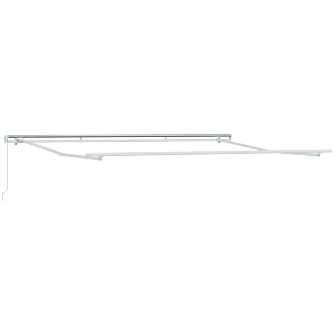 Markis manuellt infällbar antracit&vit 450x300 cm vidaXL – bild 5