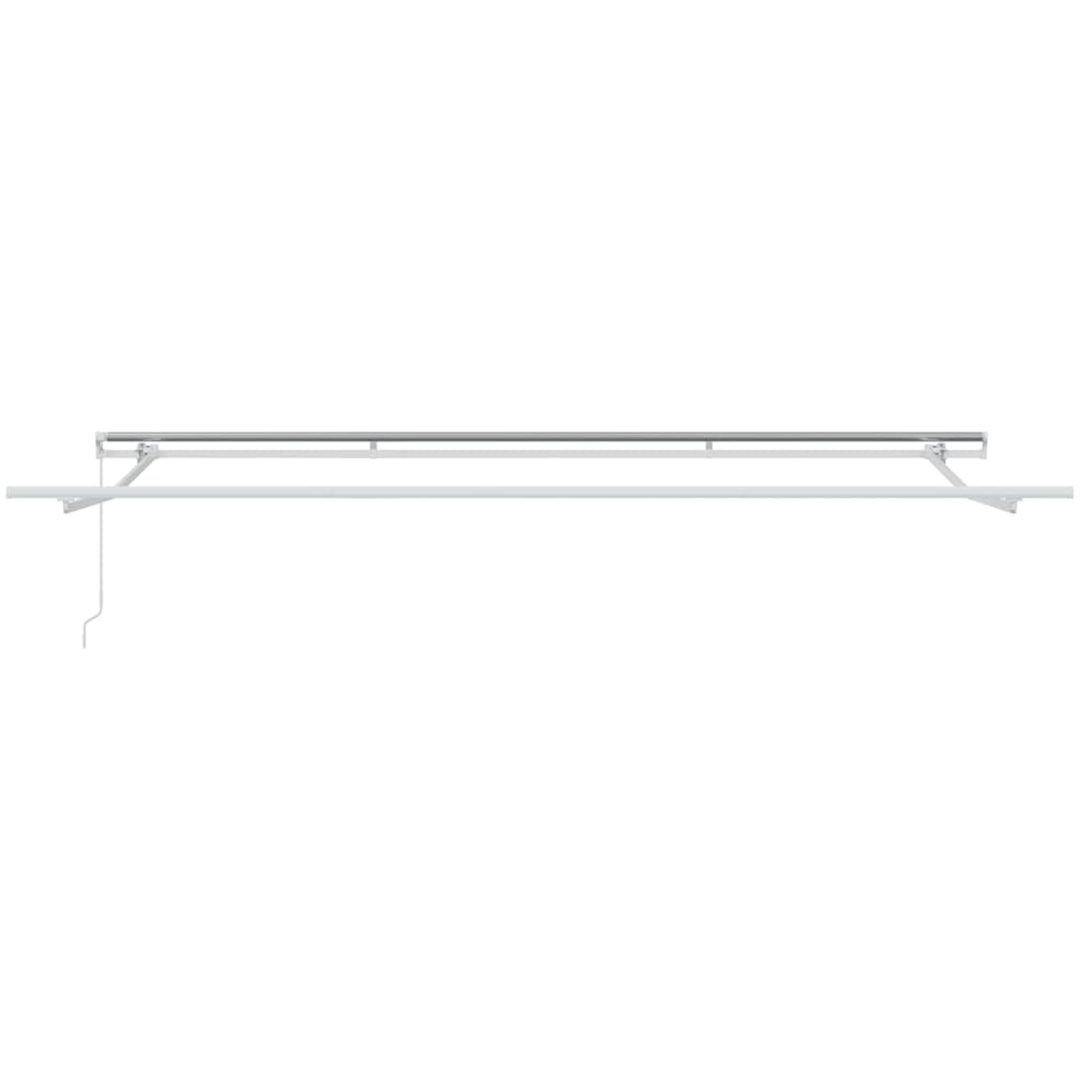 Markis manuellt infällbar antracit&vit 450x300 cm vidaXL – bild 7