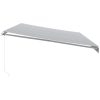 Markis manuellt infällbar antracit&vit 600x300 cm vidaXL – miniatyr 4