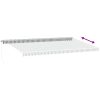 Markis manuellt infällbar antracit&vit 600x300 cm vidaXL – miniatyr 5