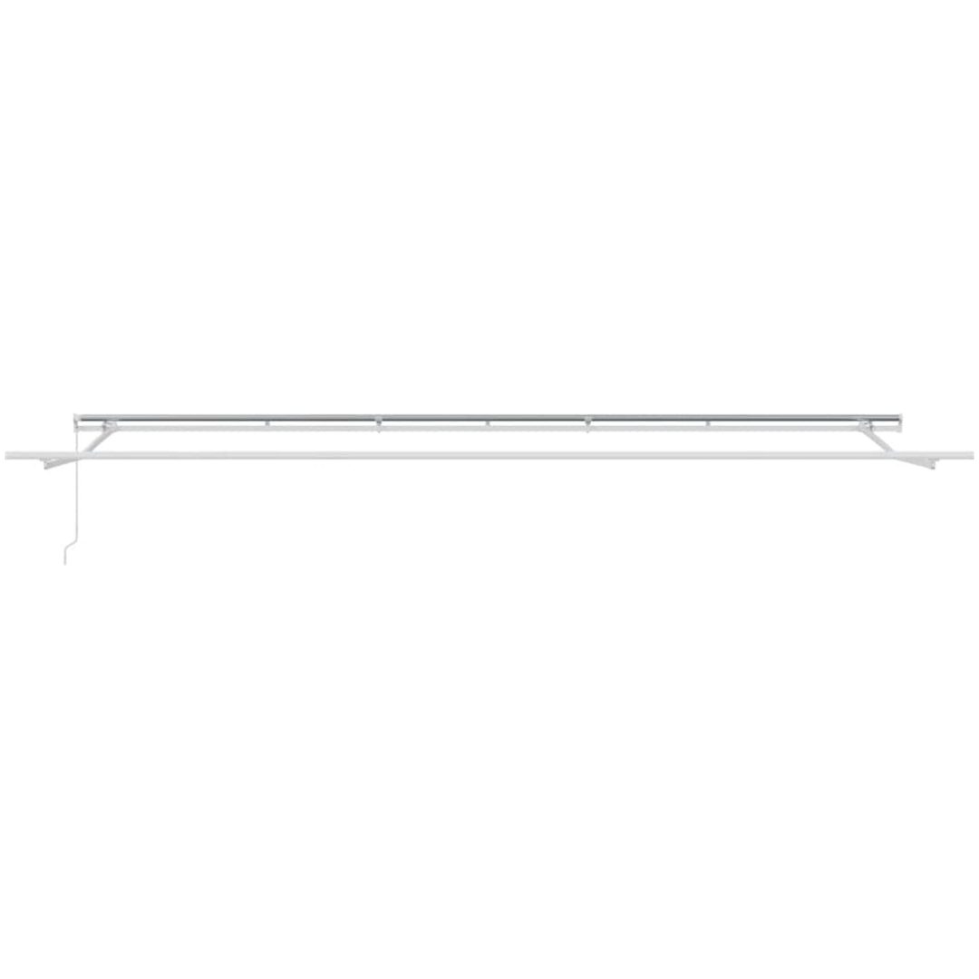 Markis manuellt infällbar antracit&vit 600x300 cm vidaXL – bild 7