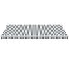 Markis manuellt infällbar antracit&vit vidaXL 450 x 350 cm – miniatyr 3