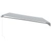 Markis manuellt infällbar antracit&vit vidaXL 450 x 350 cm – miniatyr 4