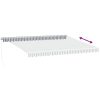 Markis manuellt infällbar antracit&vit vidaXL 450 x 350 cm – miniatyr 5