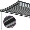 Markis manuellt infällbar antracit&vit vidaXL 450 x 350 cm – miniatyr 7
