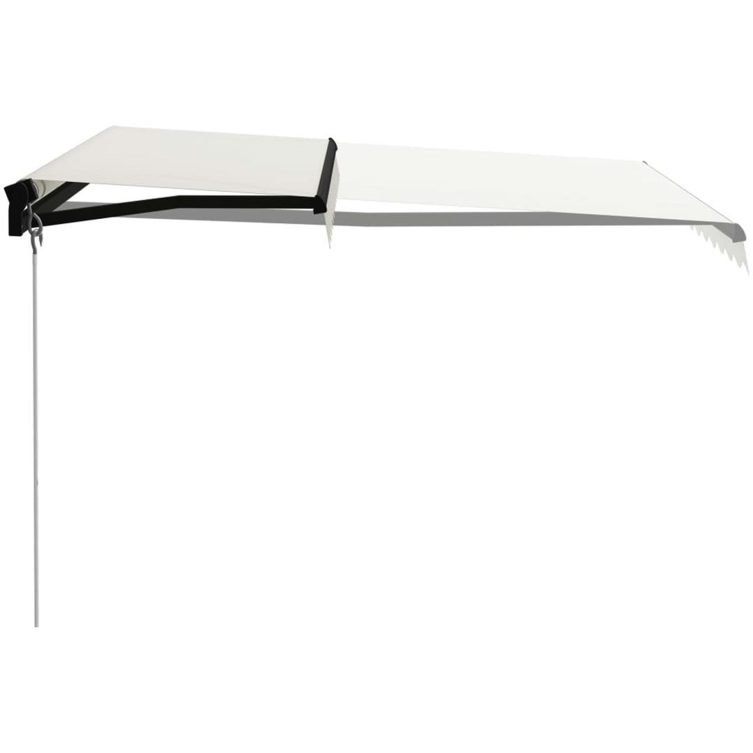Markis manuellt infällbar gräddvit vidaXL 300 x 250 cm – bild 2