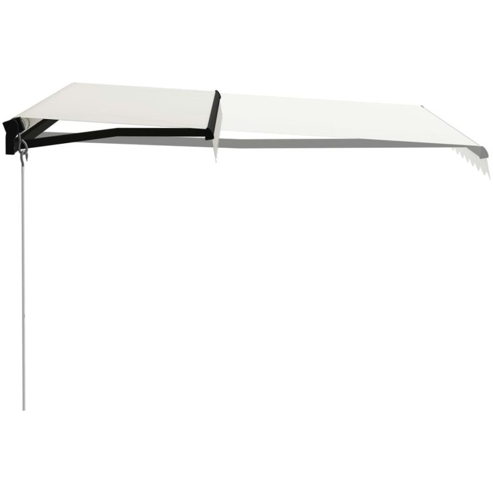 Markis manuellt infällbar gräddvit vidaXL 300 x 250 cm – bild 2