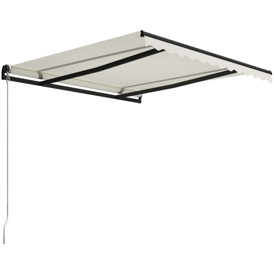 Markis manuellt infällbar gräddvit vidaXL 300 x 250 cm – bild 3