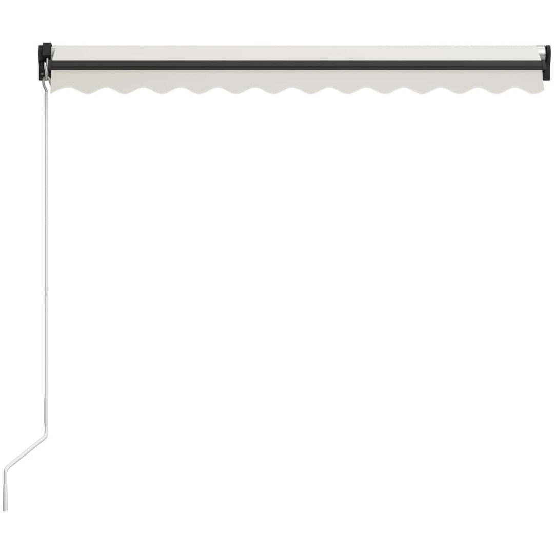 Markis manuellt infällbar gräddvit vidaXL 300 x 250 cm – bild 4