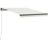 Markis manuellt infällbar gräddvit vidaXL 300 x 250 cm – miniatyr 1