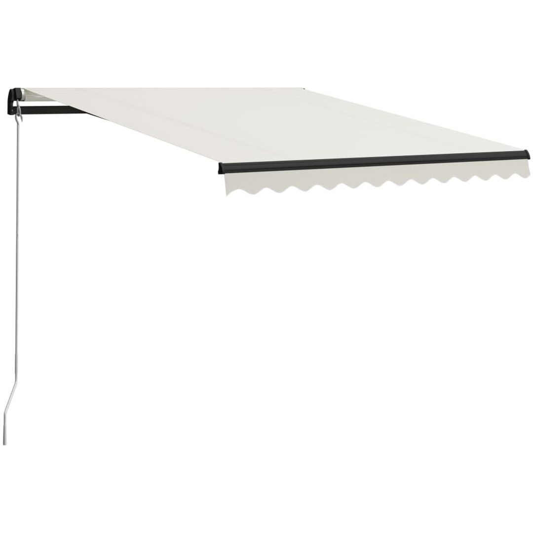 Markis manuellt infällbar gräddvit vidaXL 300 x 250 cm