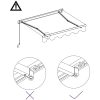 Markis manuellt infällbar gul och vit vidaXL 300 x 250 cm – miniatyr 6