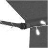 Markis manuellt infällbar med LED 400 cm antracit vidaXL – miniatyr 5
