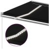 Markis manuellt infällbar med LED antracit vidaXL 400 x 350 cm – miniatyr 5