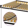 Markis manuellt infällbar med LED gul och vit vidaXL 350 x 250 cm – miniatyr 5