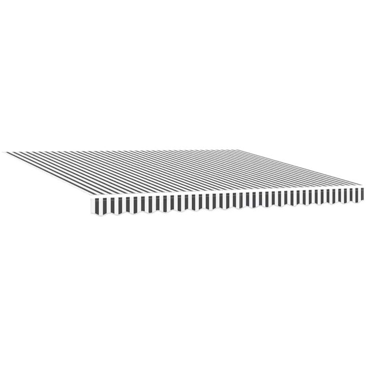 Markis manuellt infällbar med LEDs antracit och vit vidaXL 400 x 300 cm – bild 5