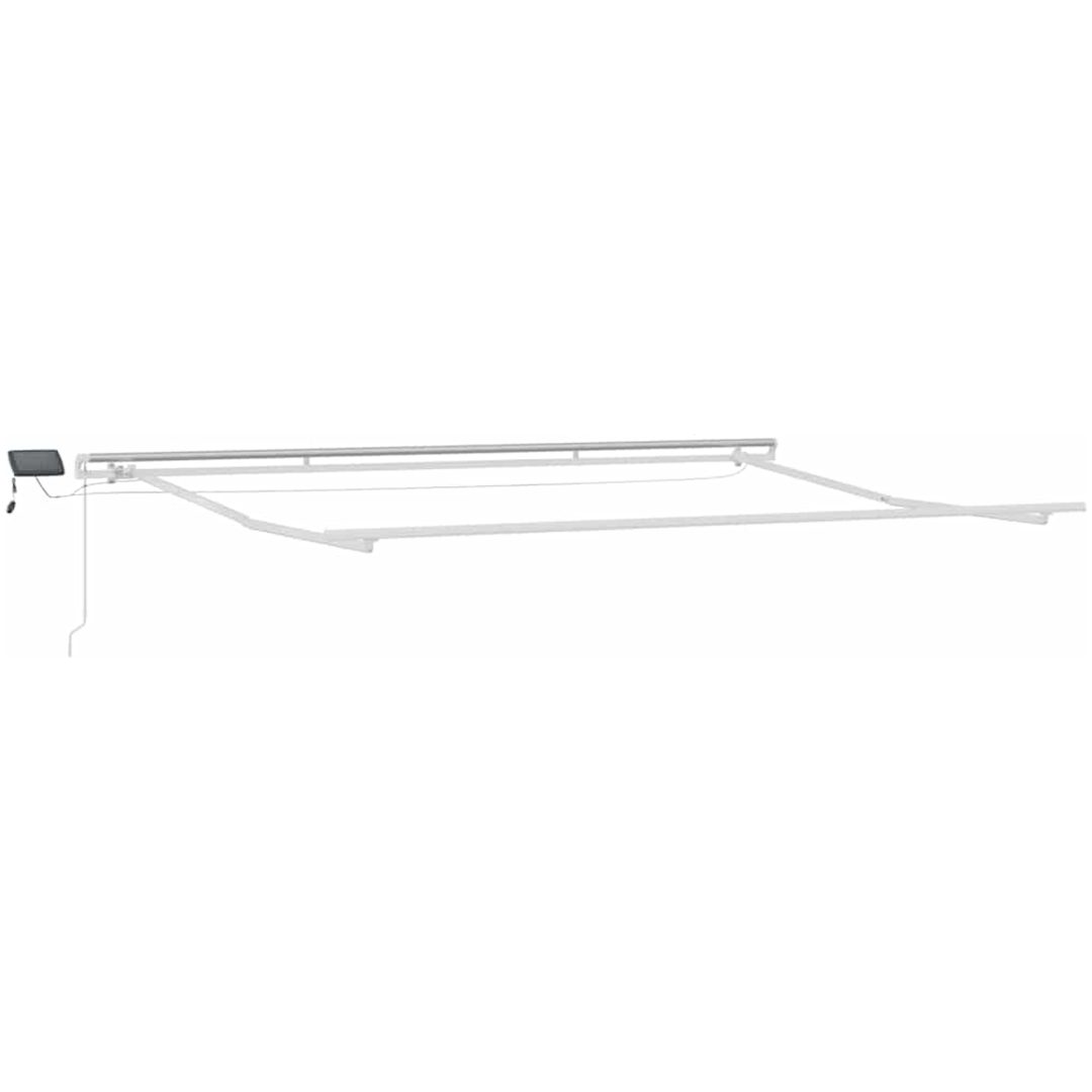 Markis manuellt infällbar med LEDs antracit och vit vidaXL 400 x 300 cm – bild 6