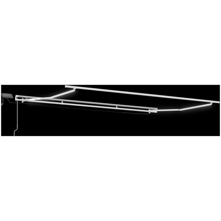 Markis manuellt infällbar med LEDs antracit och vit vidaXL 400 x 300 cm – bild 7