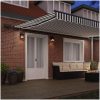 Markis manuellt infällbar med LEDs antracit&vit vidaXL 500 x 300 cm – miniatyr 3