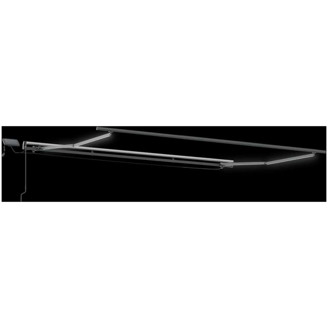 Markis manuellt infällbar med LEDs antracit&vit vidaXL 500 x 300 cm – bild 5