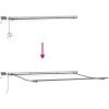 Markis manuellt infällbar med LEDs antracit&vit vidaXL 500 x 300 cm – miniatyr 10