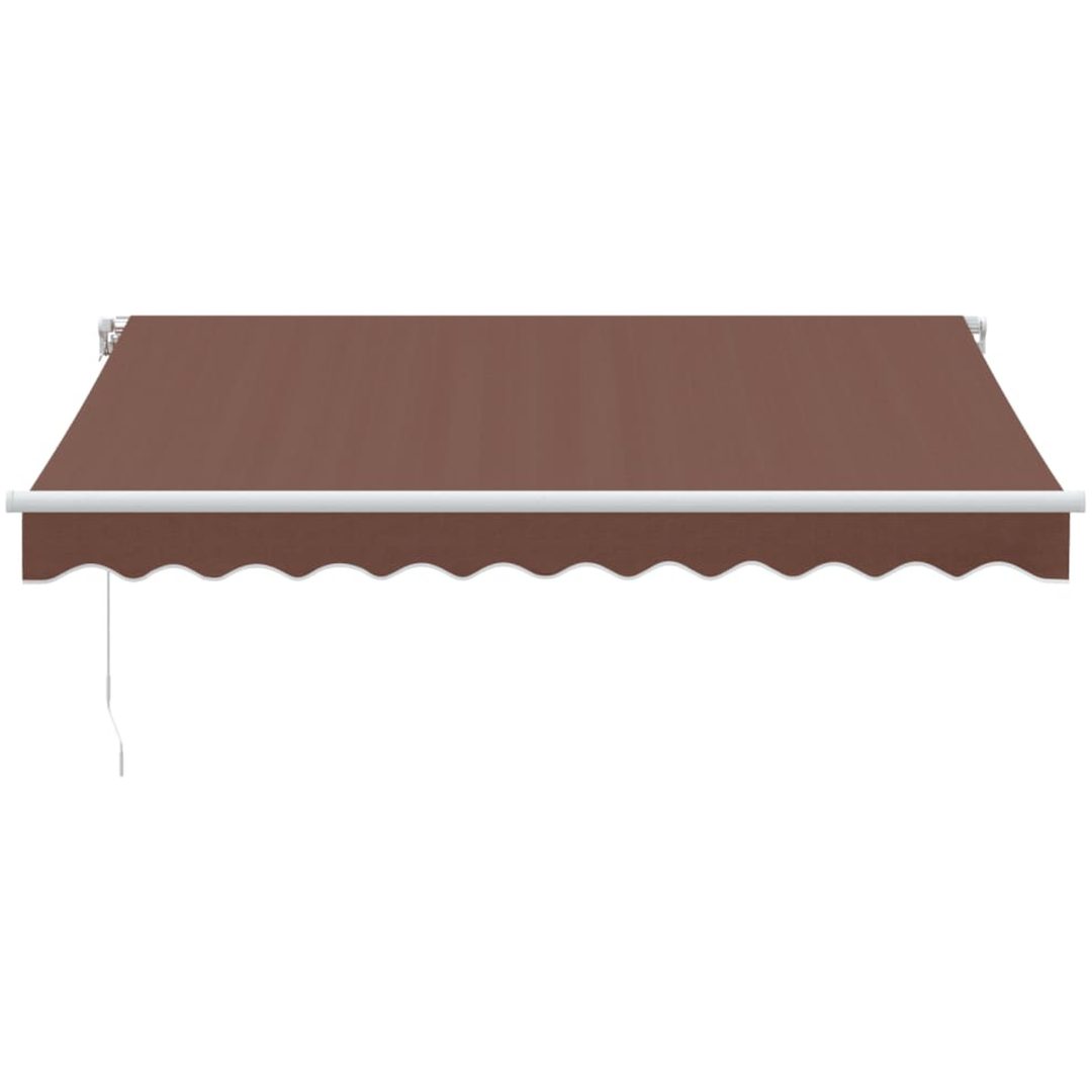 Markis manuellt infällbar med LEDs brun vidaXL 300 x 250 cm – bild 4