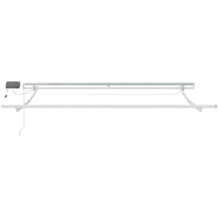 Markis manuellt infällbar med LEDs brun vidaXL 300 x 250 cm – bild 5