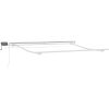 Markis manuellt infällbar med LEDs brun vidaXL 300 x 250 cm – miniatyr 8