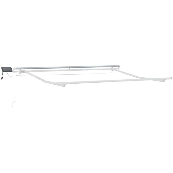 Markis manuellt infällbar med LEDs brun vidaXL 300 x 250 cm – bild 8