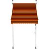 Markis manuellt infällbar orange och brun vidaXL 100 cm – miniatyr 2
