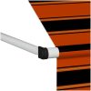 Markis manuellt infällbar orange och brun vidaXL 100 cm – miniatyr 5