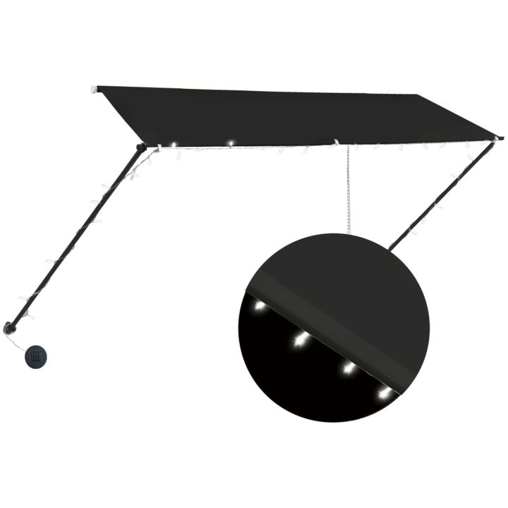 Markis med LED antracit vidaXL 300 x 150 cm – bild 2