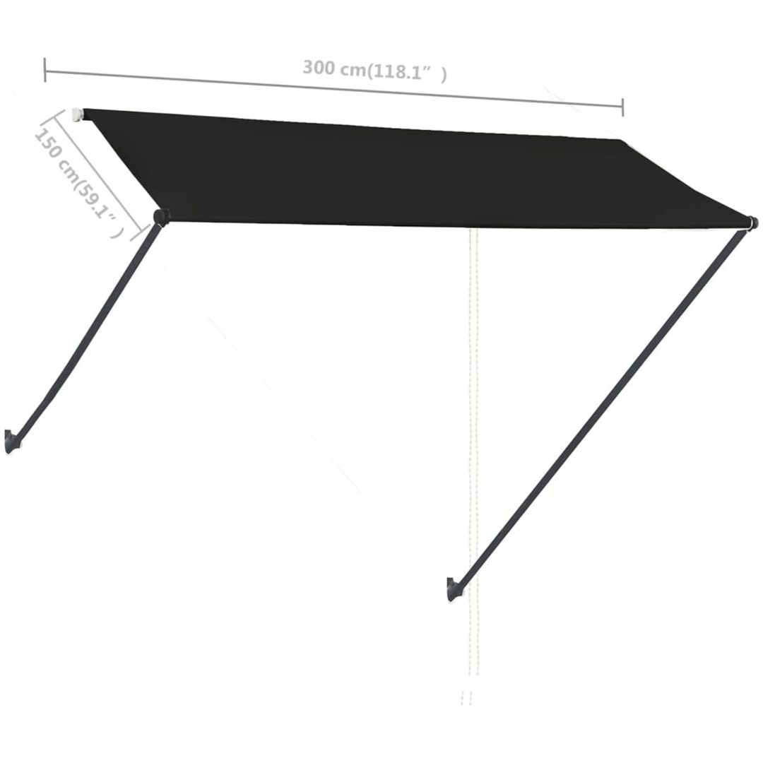 Markis med LED antracit vidaXL 300 x 150 cm – bild 9