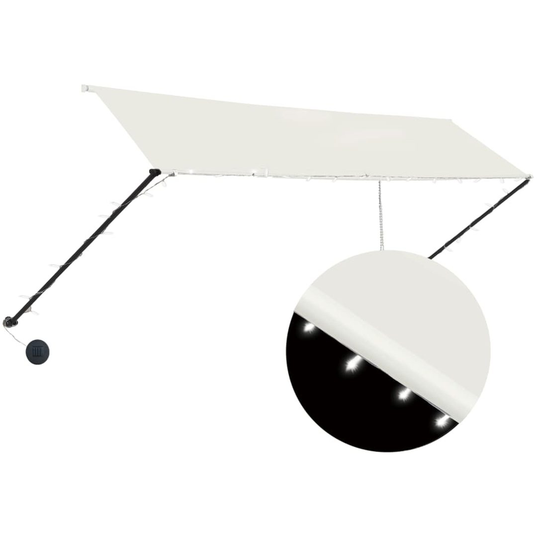 Markis med LED gräddvit vidaXL 350 x 150 cm – bild 2