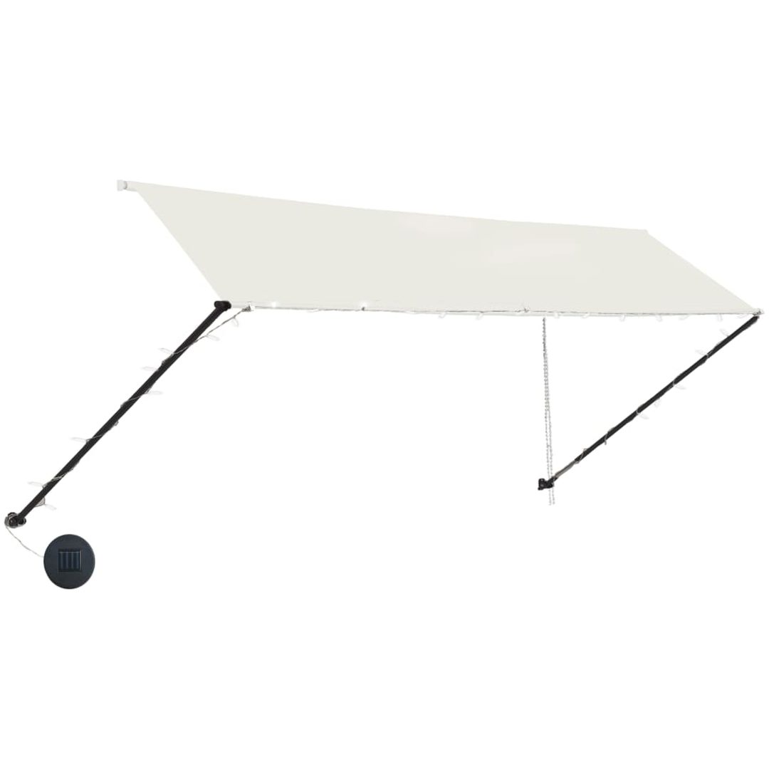 Markis med LED gräddvit vidaXL 350 x 150 cm – bild 3