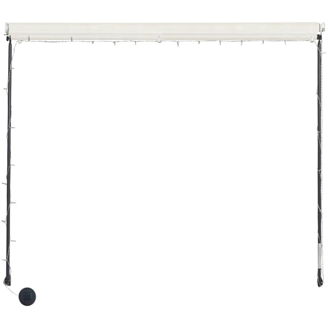 Markis med LED gräddvit vidaXL 350 x 150 cm – bild 5